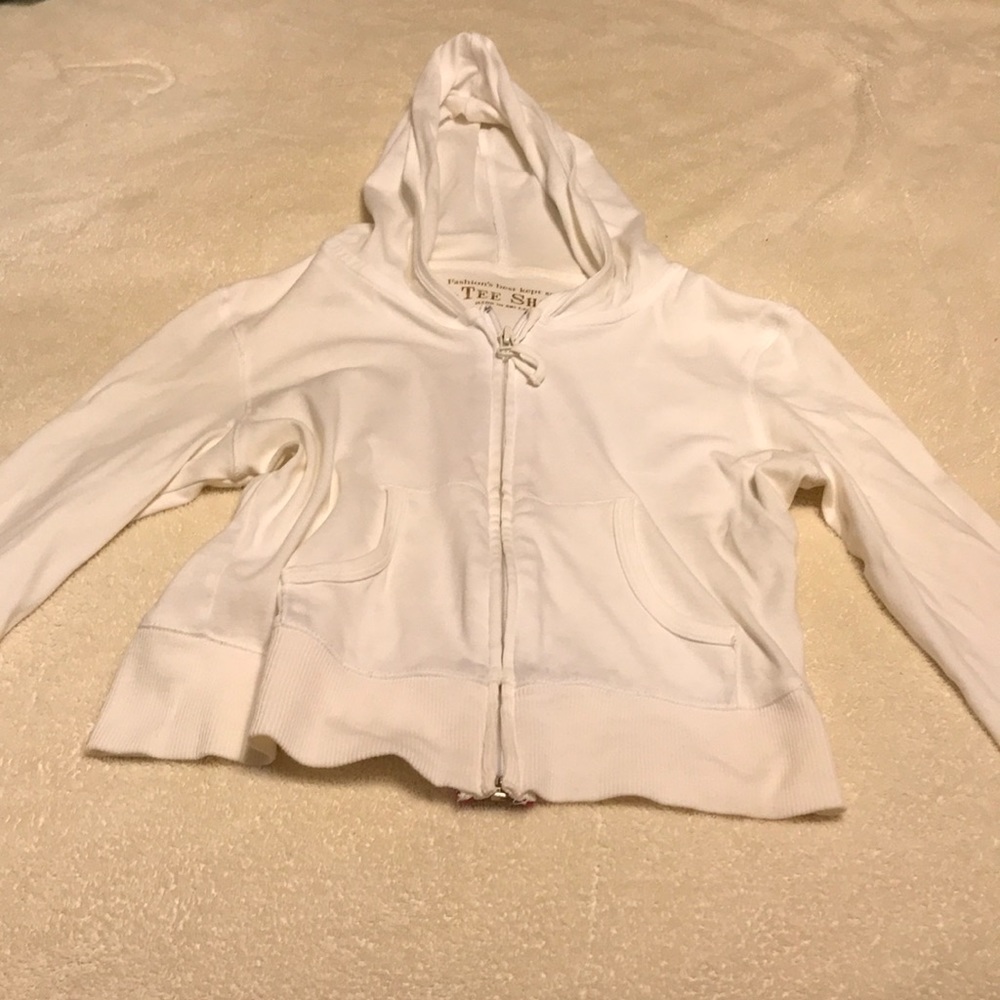 Tee Shop White Jacket Size Medium